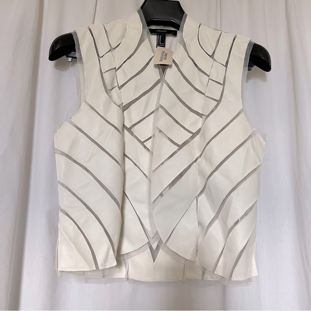 Forever 21 Peekaboo Panel Vest Jacket*